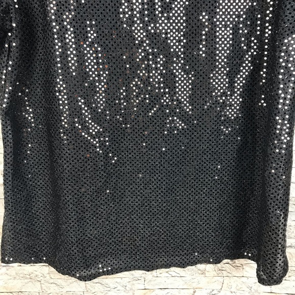 NOTATIONS NWT SIZE 1X BLOUSE-SHORT SLEEVE-SEQUINS - Picture 6 of 16